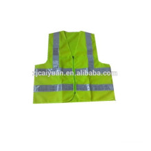 2015 green reflective safety vest for kids